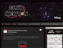 Tablet Screenshot of clubnewton.org